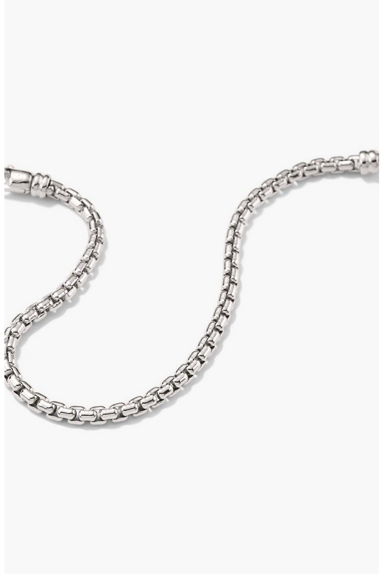 Round Box Chain Bracelet, Alternate, color, Sterling Silver