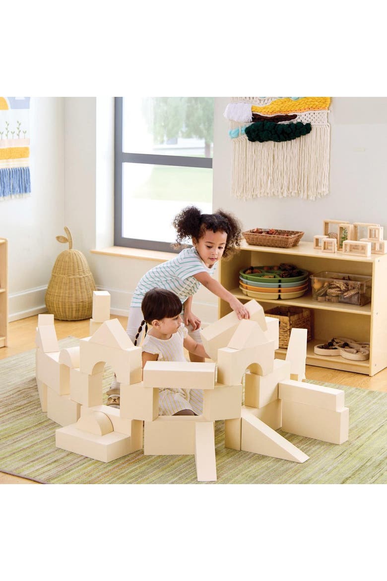 Jumbo Foam Blocks - Natural - 36 Pieces, Alternate, color, Beige