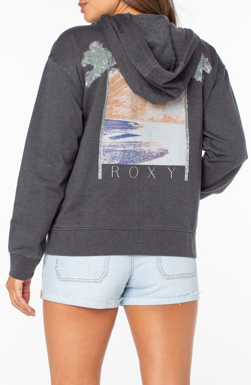 Roxy Sweet Rhythm Full Zip Hoodie In Black