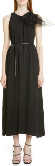 ワンピース FABIANA FILIPPI Fabiana Filippi Viscose Midi Dress Stretch viscose and linen dress, taupe for Women | Fabiana
