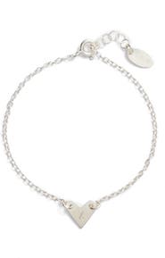 Nashelle Initial Heart Bracelet