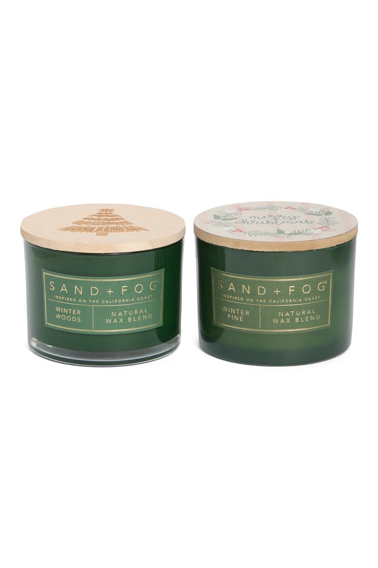 Merry Christmas Set of 2 Candles, Main, color, MULTI