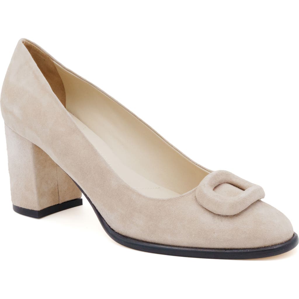 Amalfi by Rangoni Lavinia Block Heel Pump in Nocciola Cashmere
