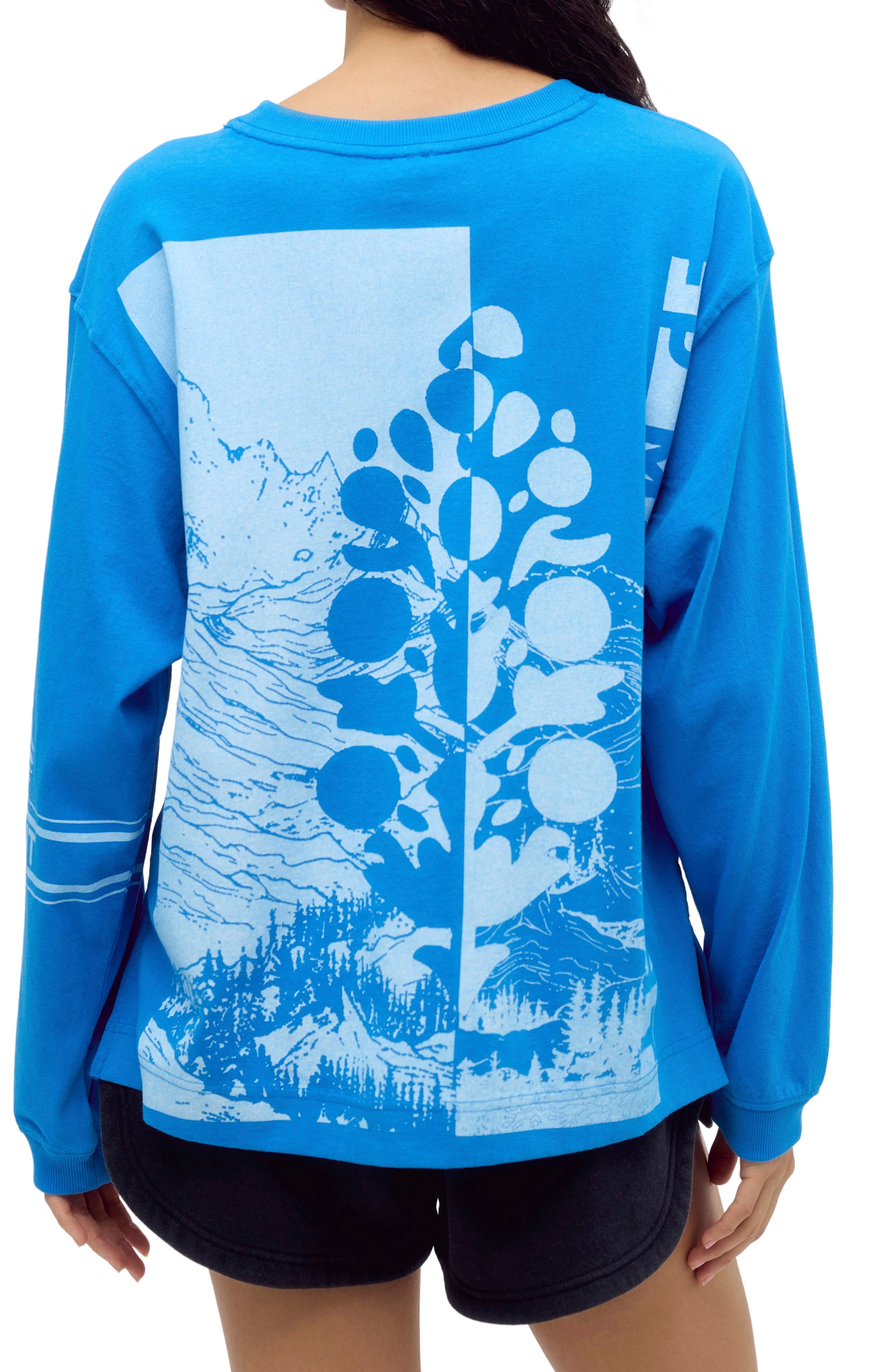 Free People Logo Hustle Layer Long Sleeve Graphic Tee (Women) | Nordstrom