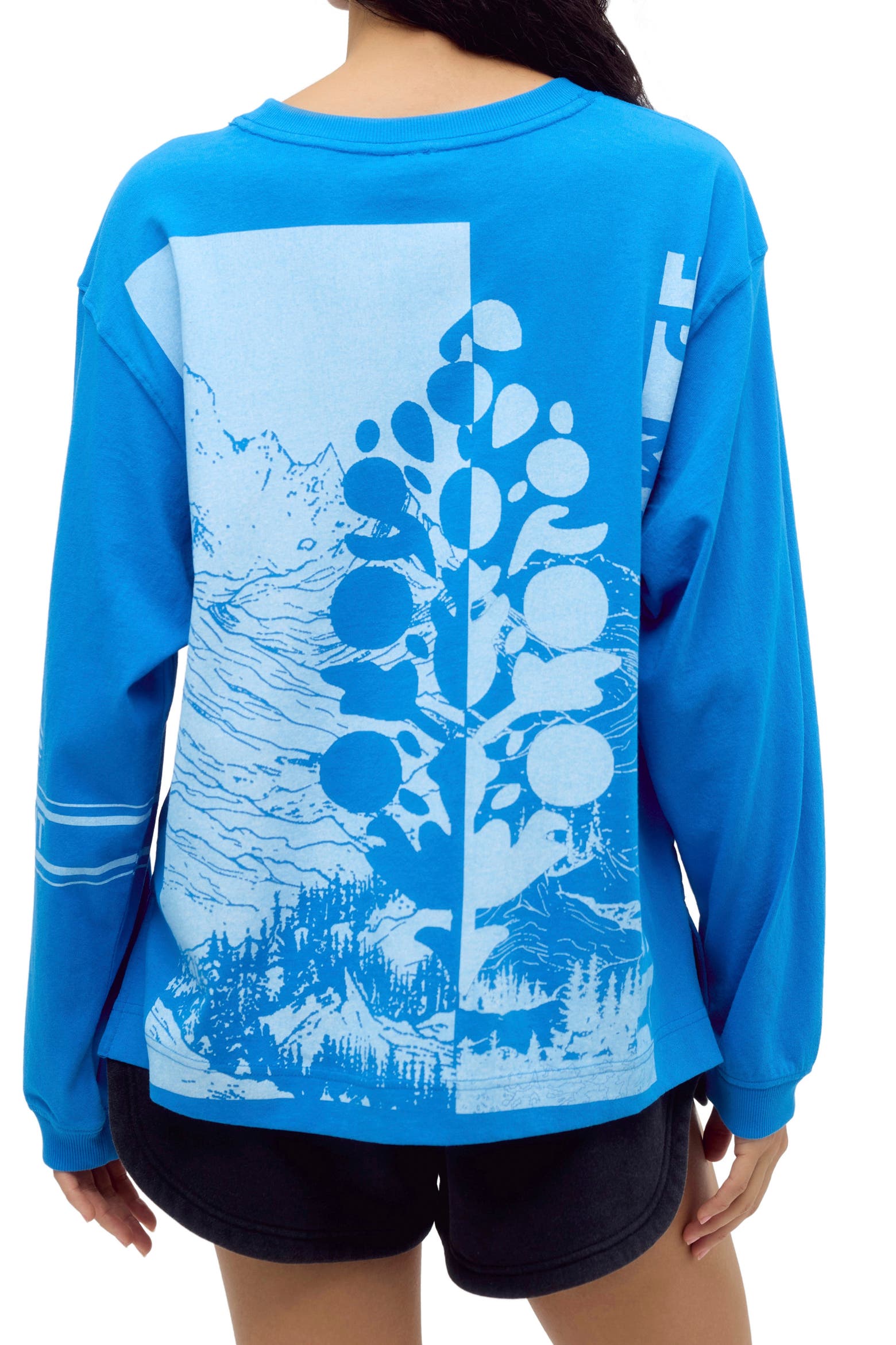 Graphics Design Complementary Card Free People Logo Hustle Layer Long Sleeve Graphic Tee (Women) | Nordstrom