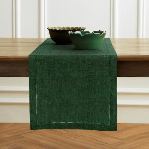 Linen Table Runner for Dining Table, Holiday and Everyday Table Decor - Milan