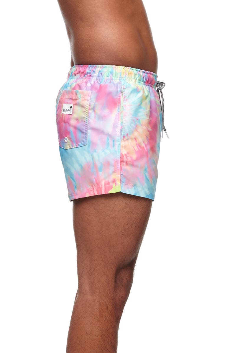 Boardies Spiral Tie Dye III Shortie Swim Trunks, Alternate, color, Multi