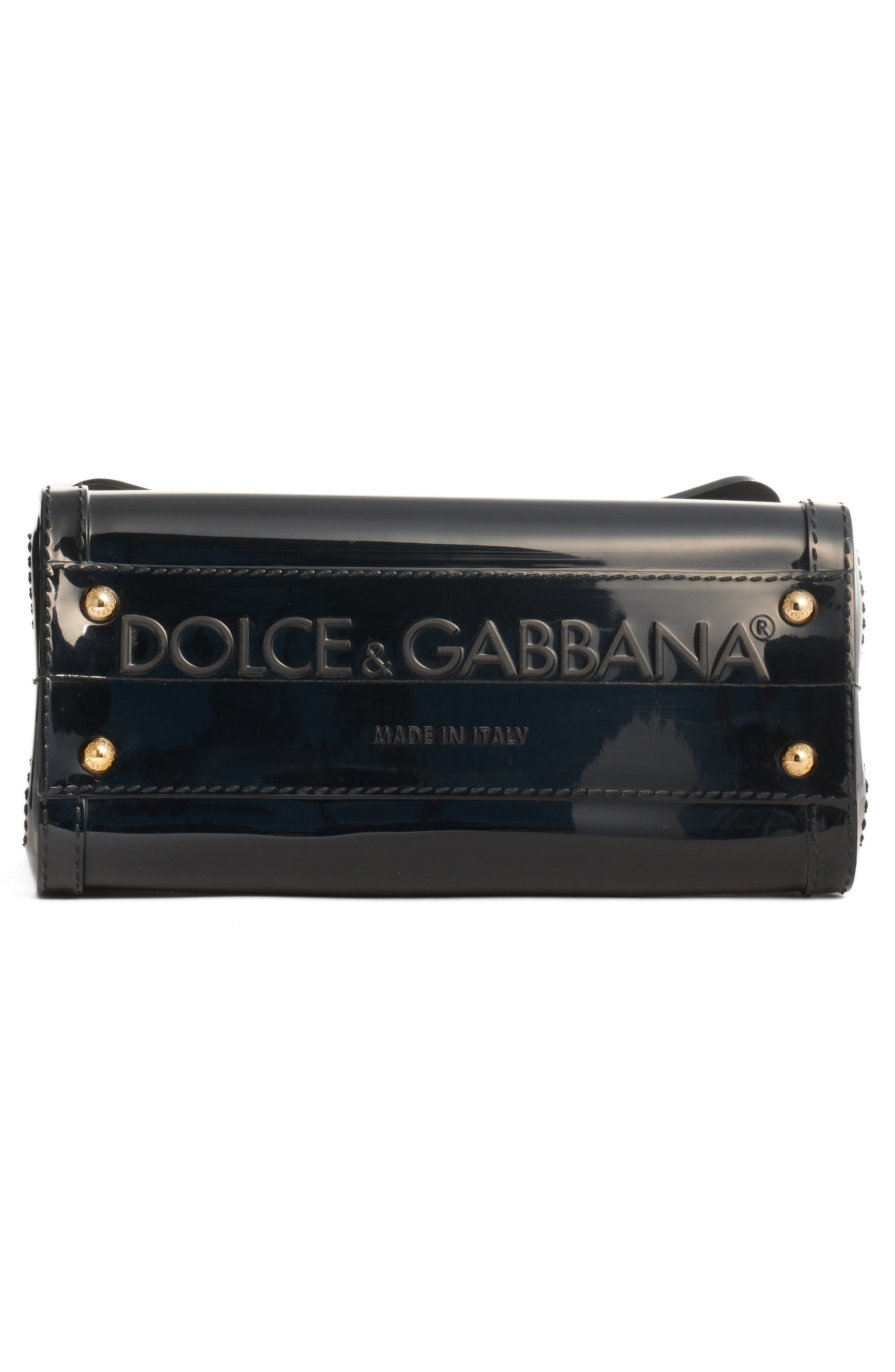 Dolce&Gabbana Small Miss Sicily Translucent Satchel, Alternate, color, 