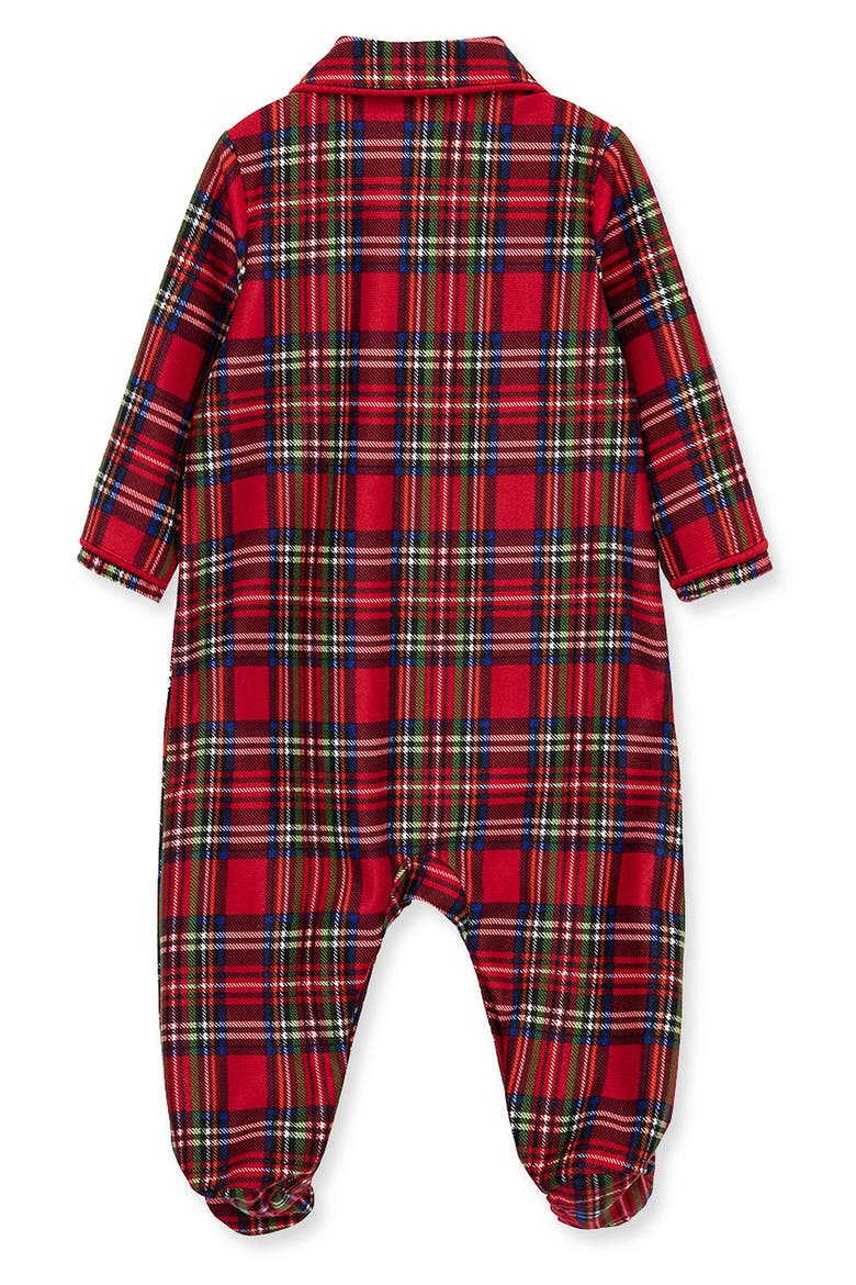 Kids' Plaid Notch Collar Footie, Alternate, color, PLAID