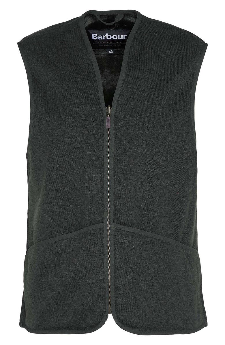 Barbour Faux Fur Fleece Zip-Up Liner Vest, Alternate, color, 