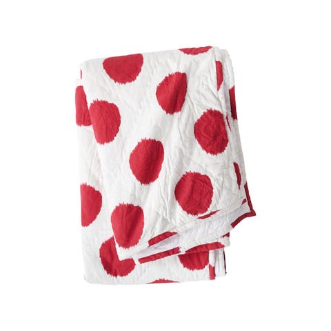 Pet Dog or Cat Tomato Pattern Quilt Throw Blanket