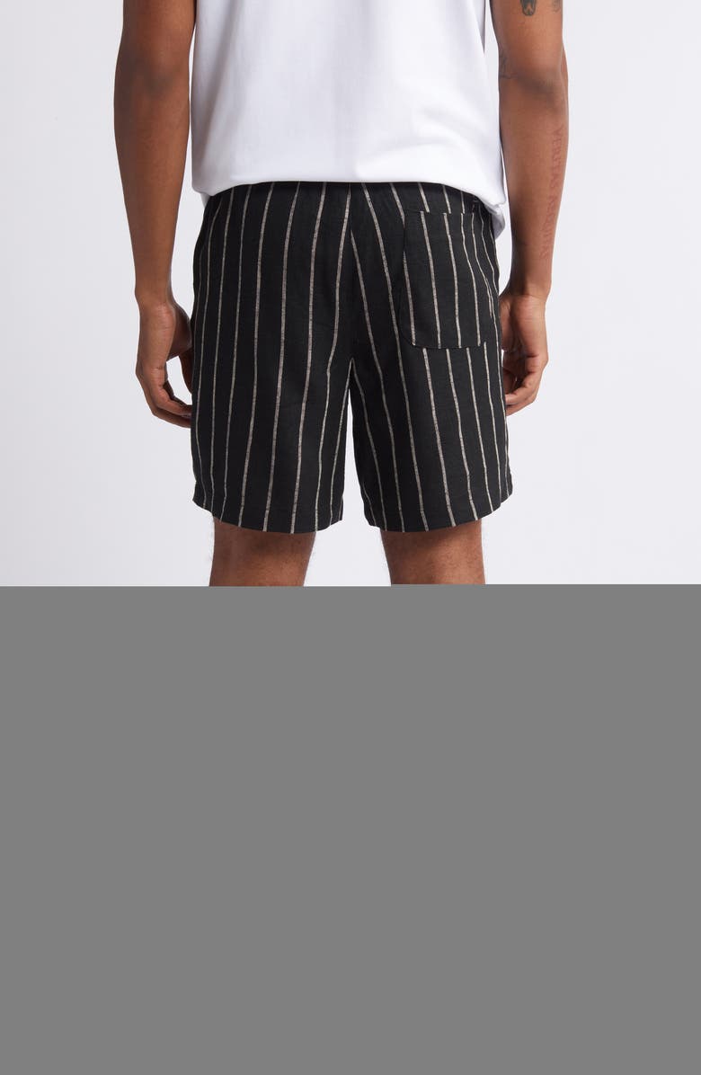 PacSun Russel Linen Blend Volley Drawstring Shorts, Alternate, color,