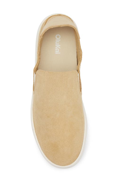 Olukai Pehuea Luxe Convertible Sneaker In Gold