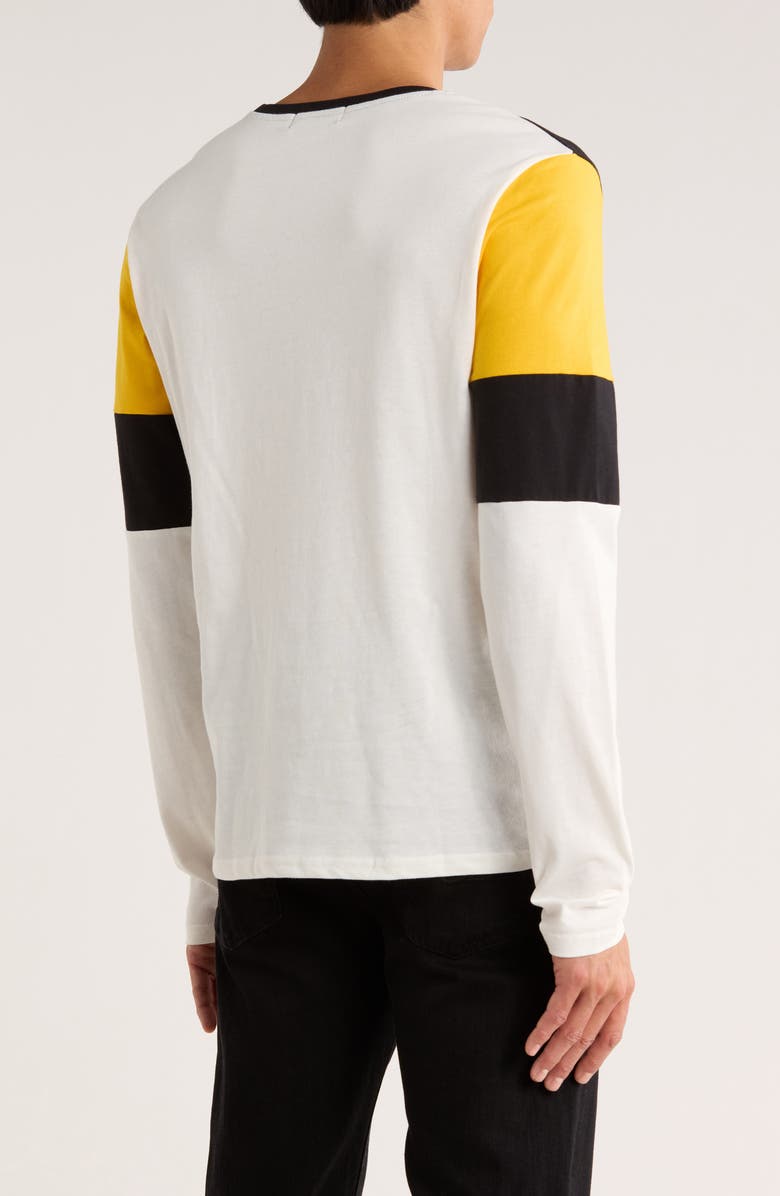 Junk Food NFL Steelers Zone Blitz Cotton Graphic T-Shirt, Alternate, color, Ivory Multi