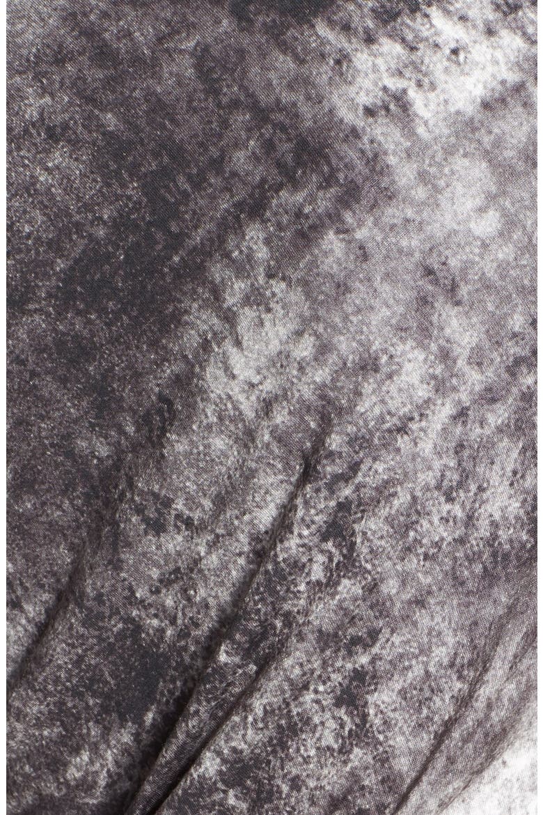 'Nova' Print Ruched Jersey Dress, Alternate, color, GREYSCALE
