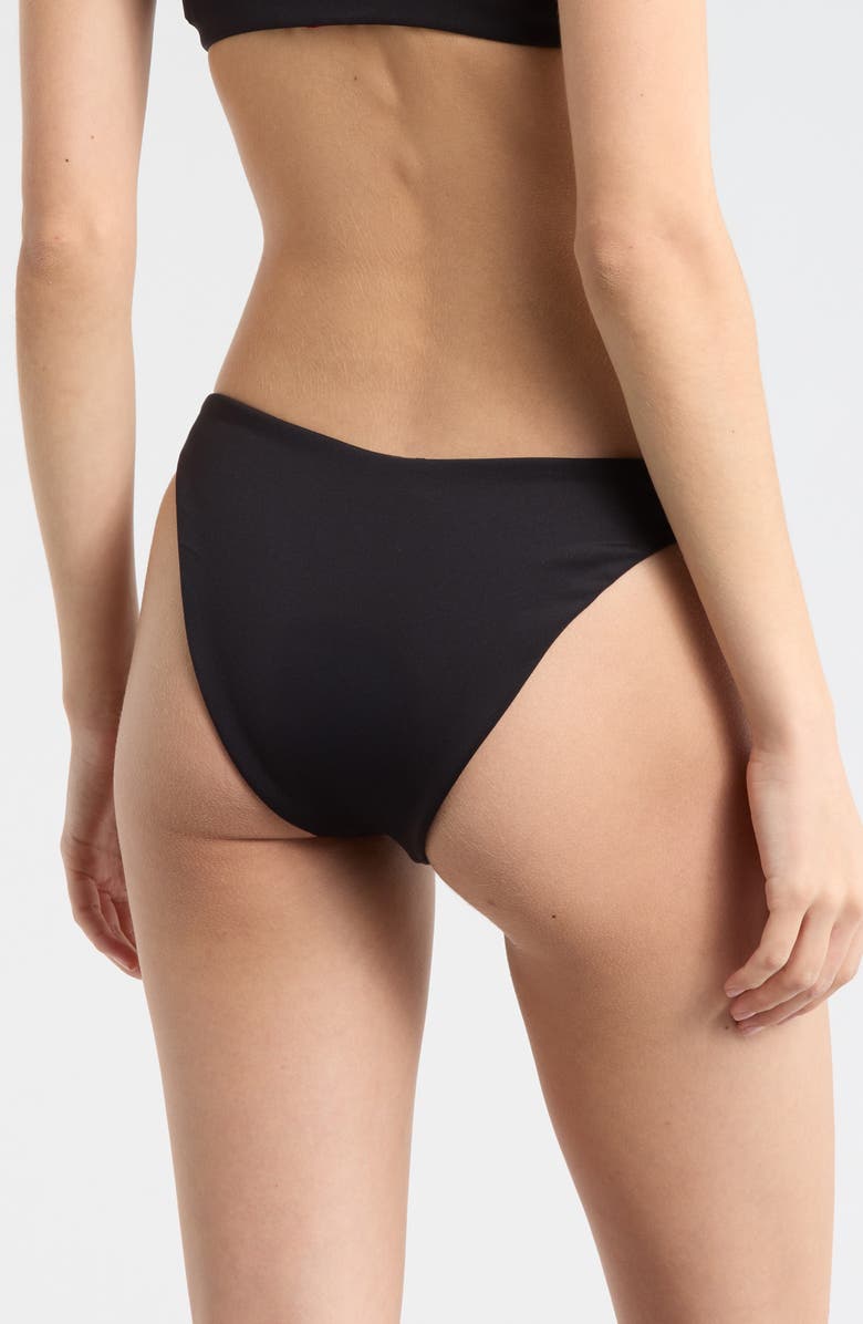 LEFT ON FRIDAY Dip High Leg Bikini Bottoms, Alternate, color, Jet