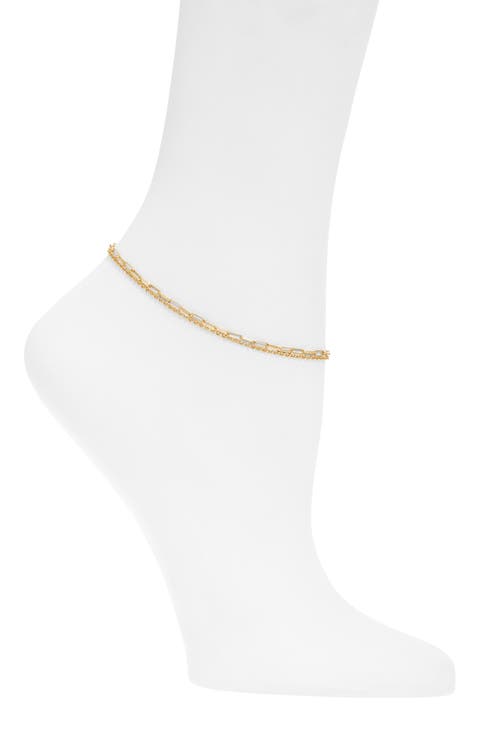 Layerd Chain Anklet