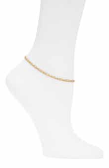 ARGENTO VIVO Layerd Chain Anklet