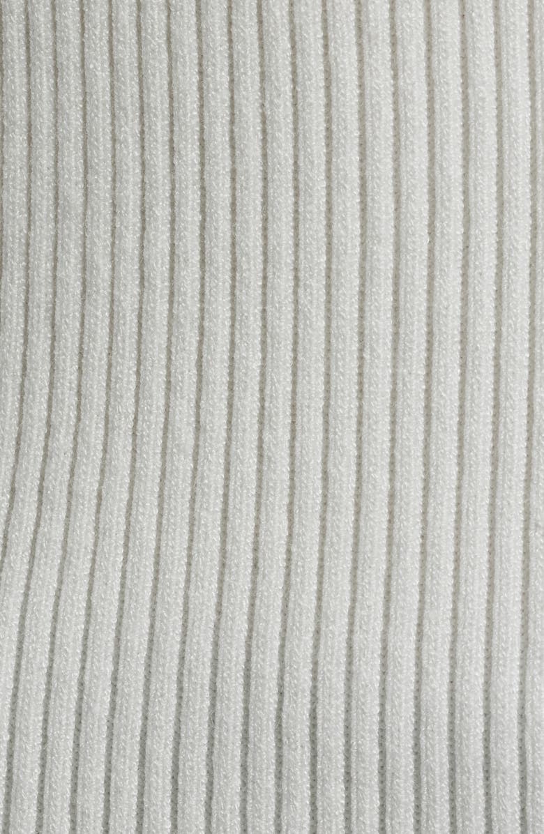 Elie Tahari The Abbie Rib Sweater, Alternate, color, Sky White / Noir
