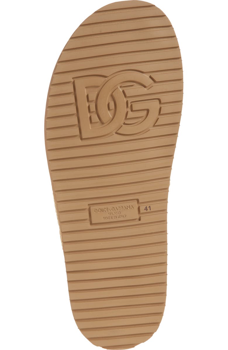 Dolce&Gabbana Basket Weave Slingback Clog, Alternate, color, 8D106-Naturale/ Ecru