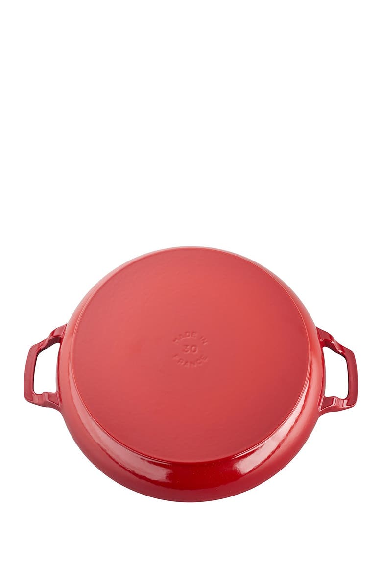 3.5-Quart Enameled Cast Iron Braiser, Alternate, color, CHERRY