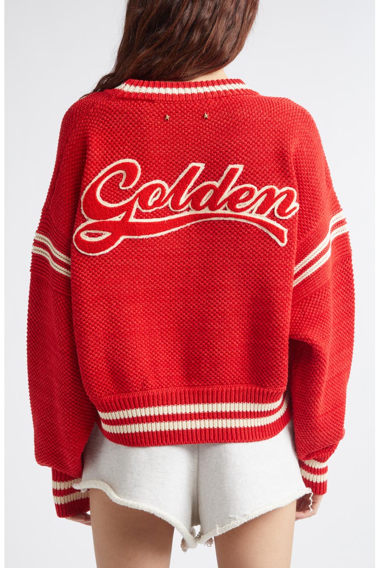 Journey Boxy Crewneck Sweater, Alternate, color, TOMATO RED