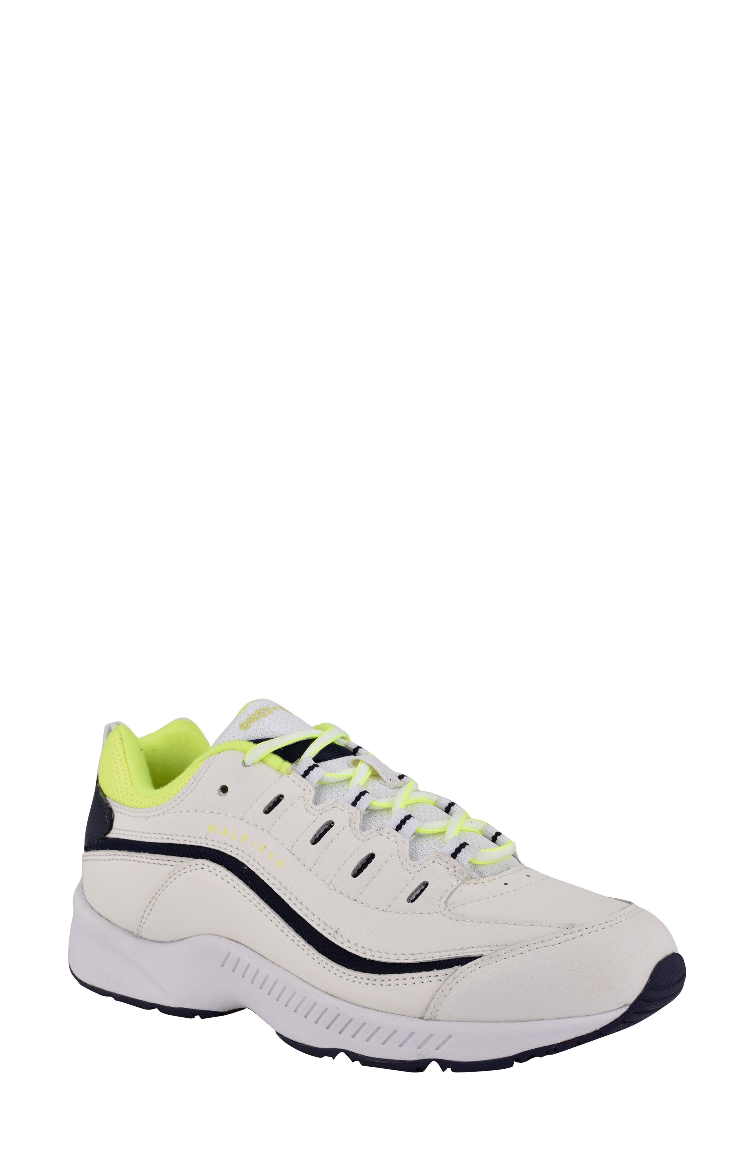Romy Sneaker, Main, color, WHITE/ ECLIPSE/ SAFETY YELLOW