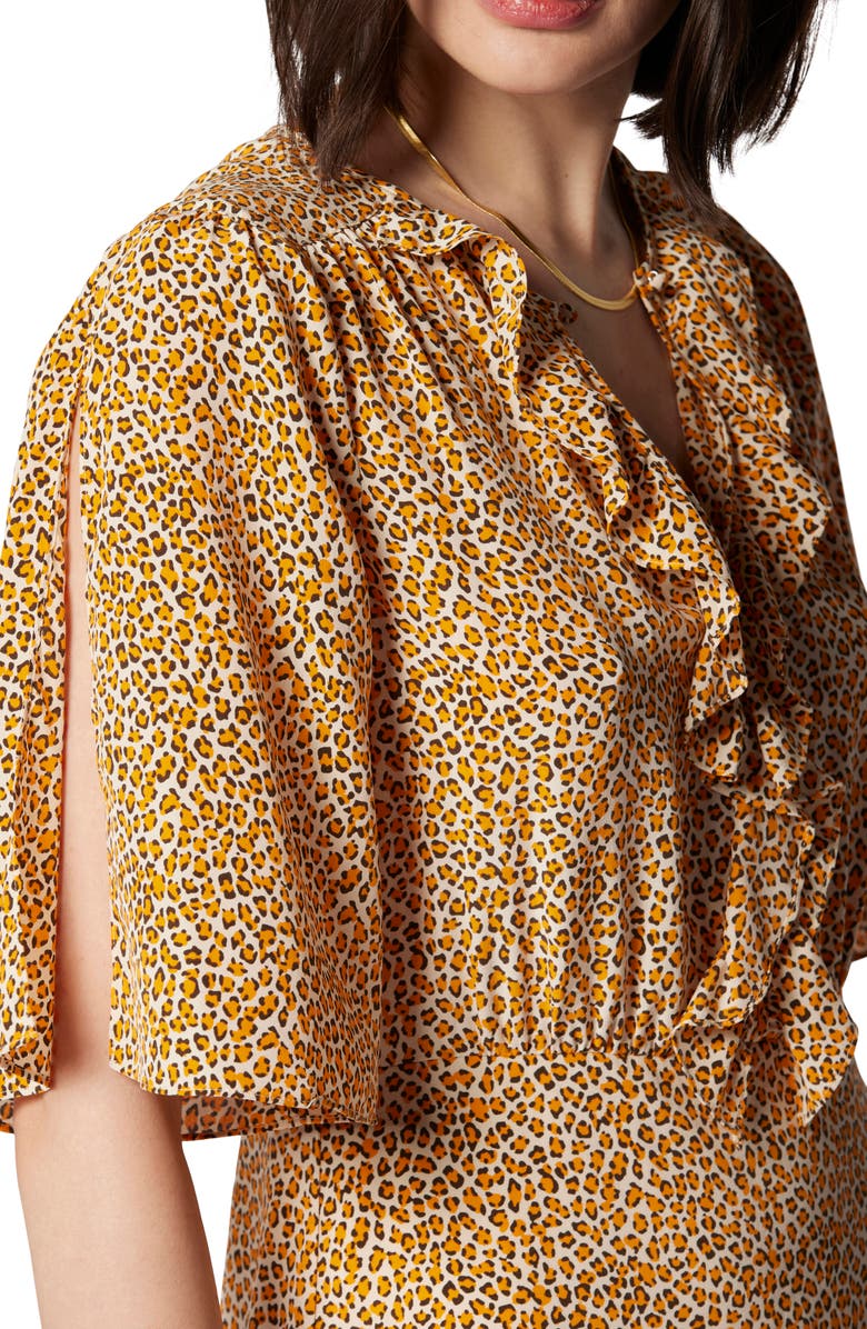 Equipment Penelope Animal Print Silk Dress, Alternate, color,