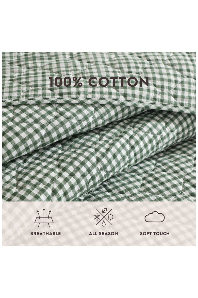 Bedford Quilt & Sham Set, Alternate, color, DARK GREEN