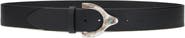 Fortela Aged Silver Turquoise Buckle Belt