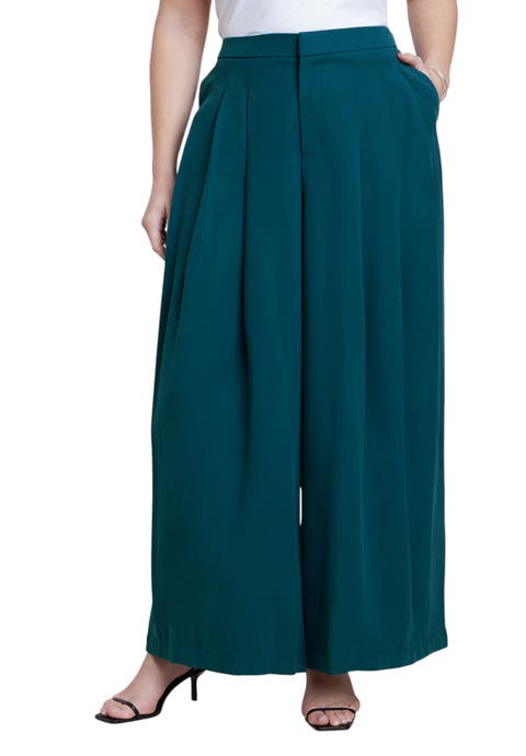 Pleated Wide Leg Trouser
