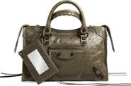 Balenciaga Small Le City Arena Leather Top Handle Bag