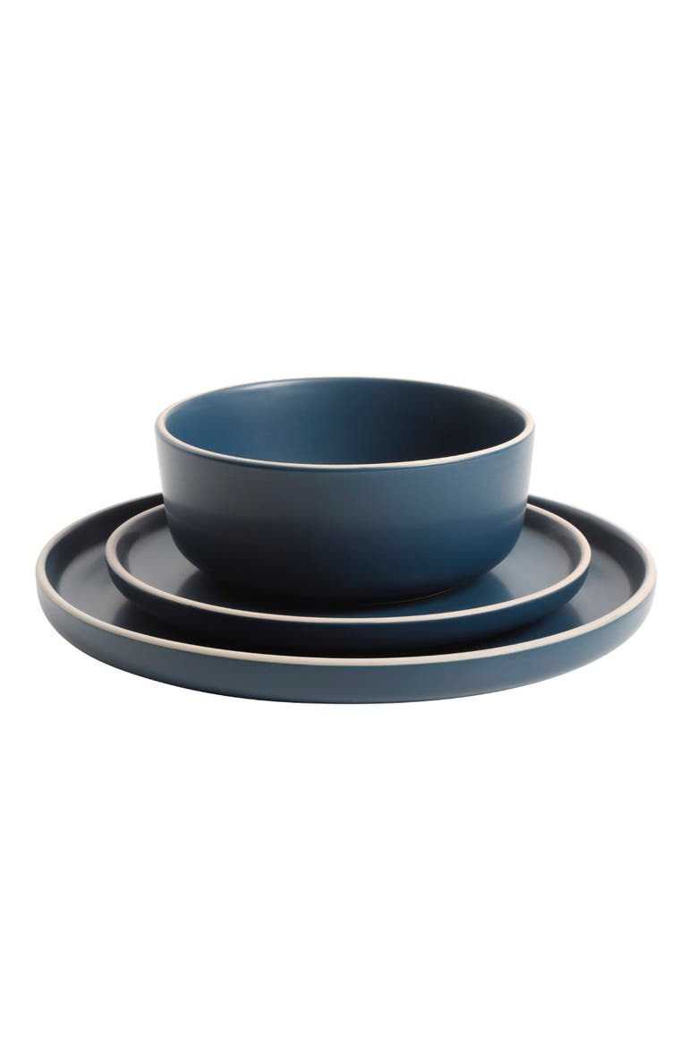 Zuma 18 Piece Dinnerware Set, Alternate, color, Cobalt