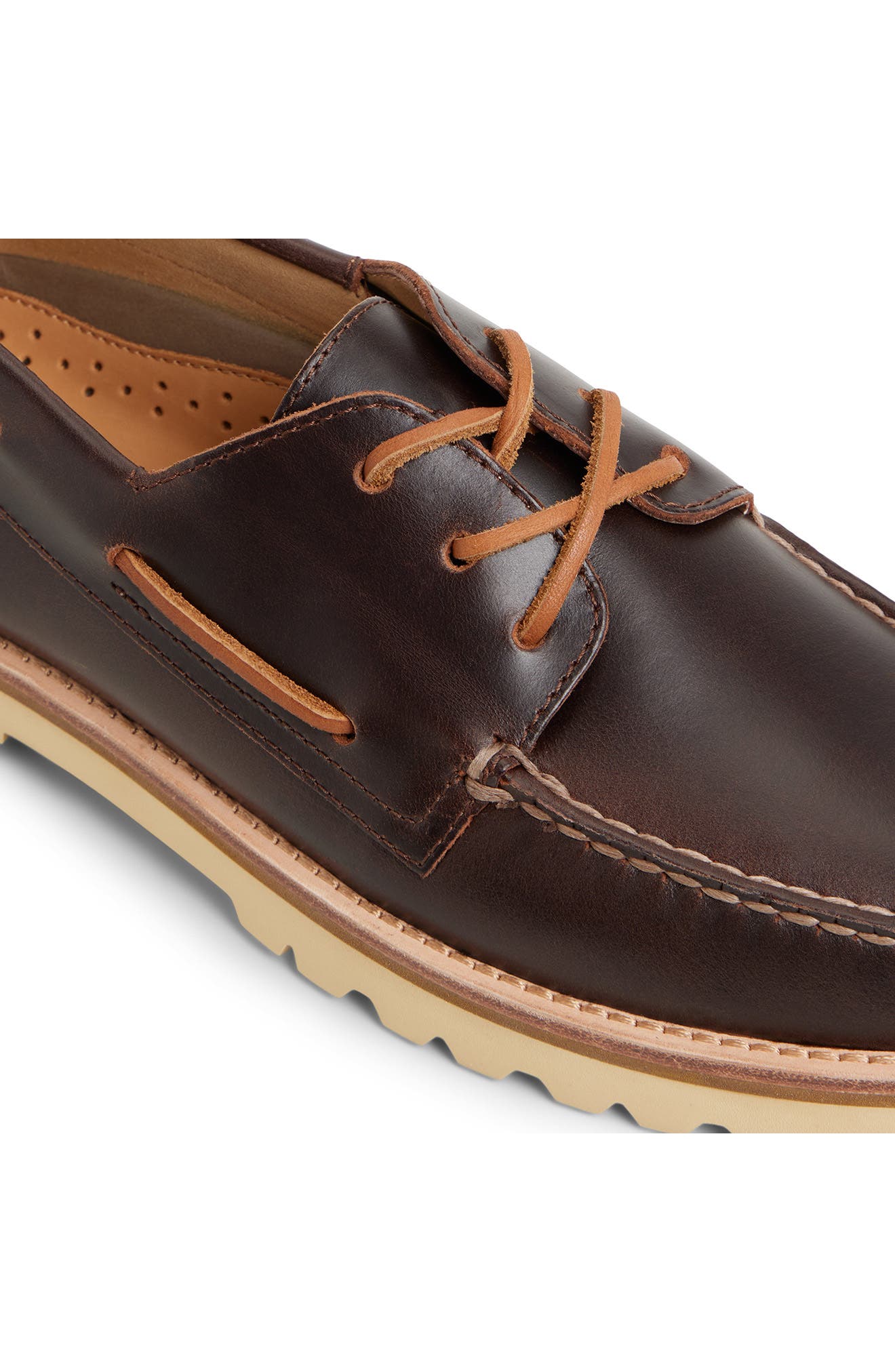 Sperry Authentic Original 3-Eye Boat Shoe, Alternate, color, Brown