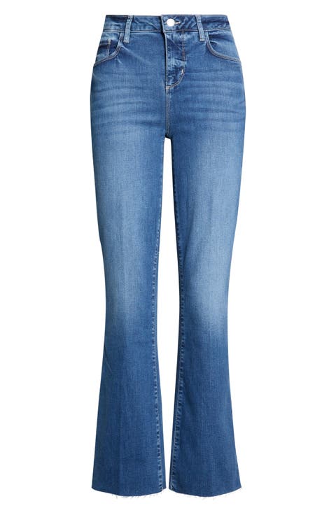 Ruth Raw Hem Straight Leg Jeans