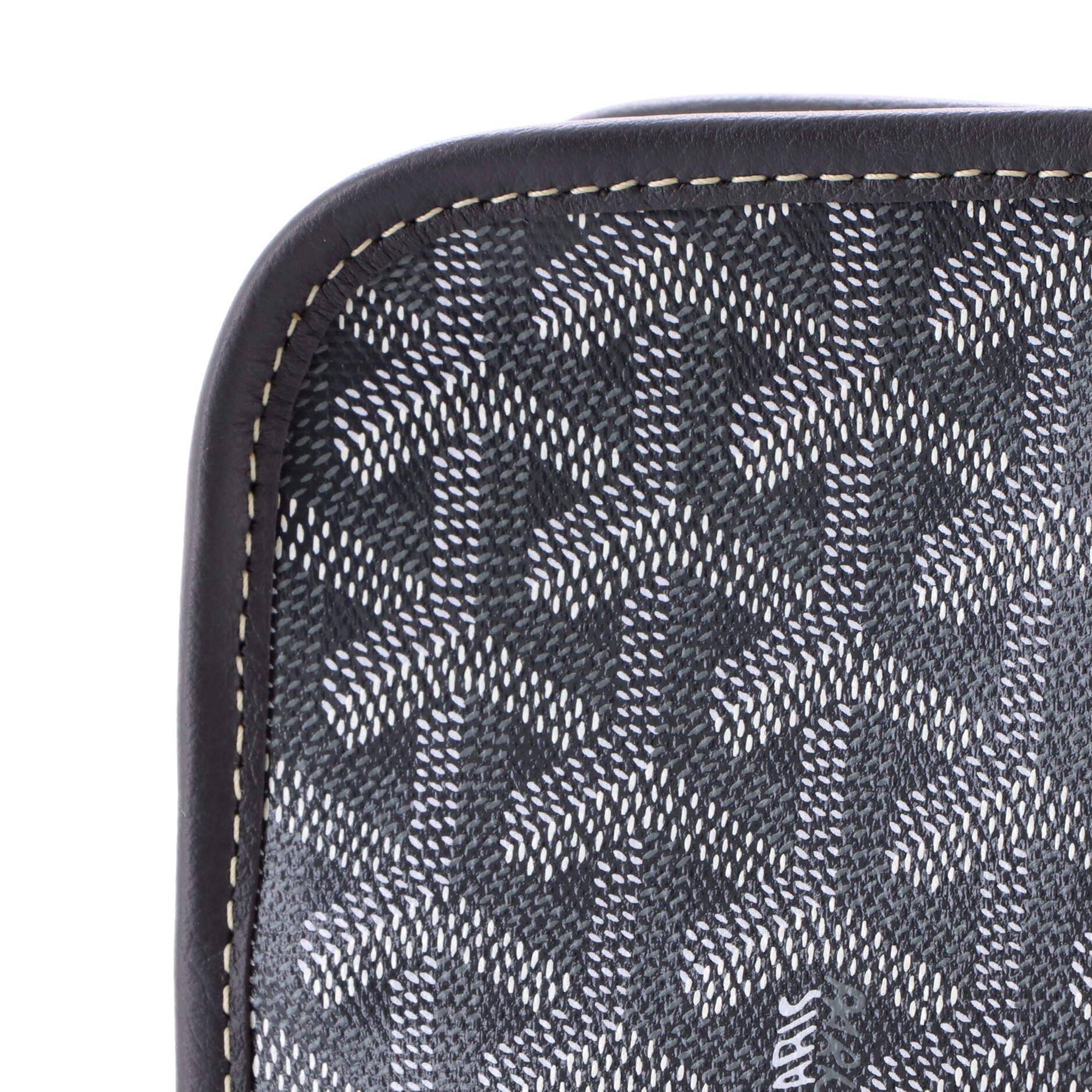 Pre-Owned Goyard Jouvence Toiletry Pouch Coated Canvas GM, Alternate, color, Gray