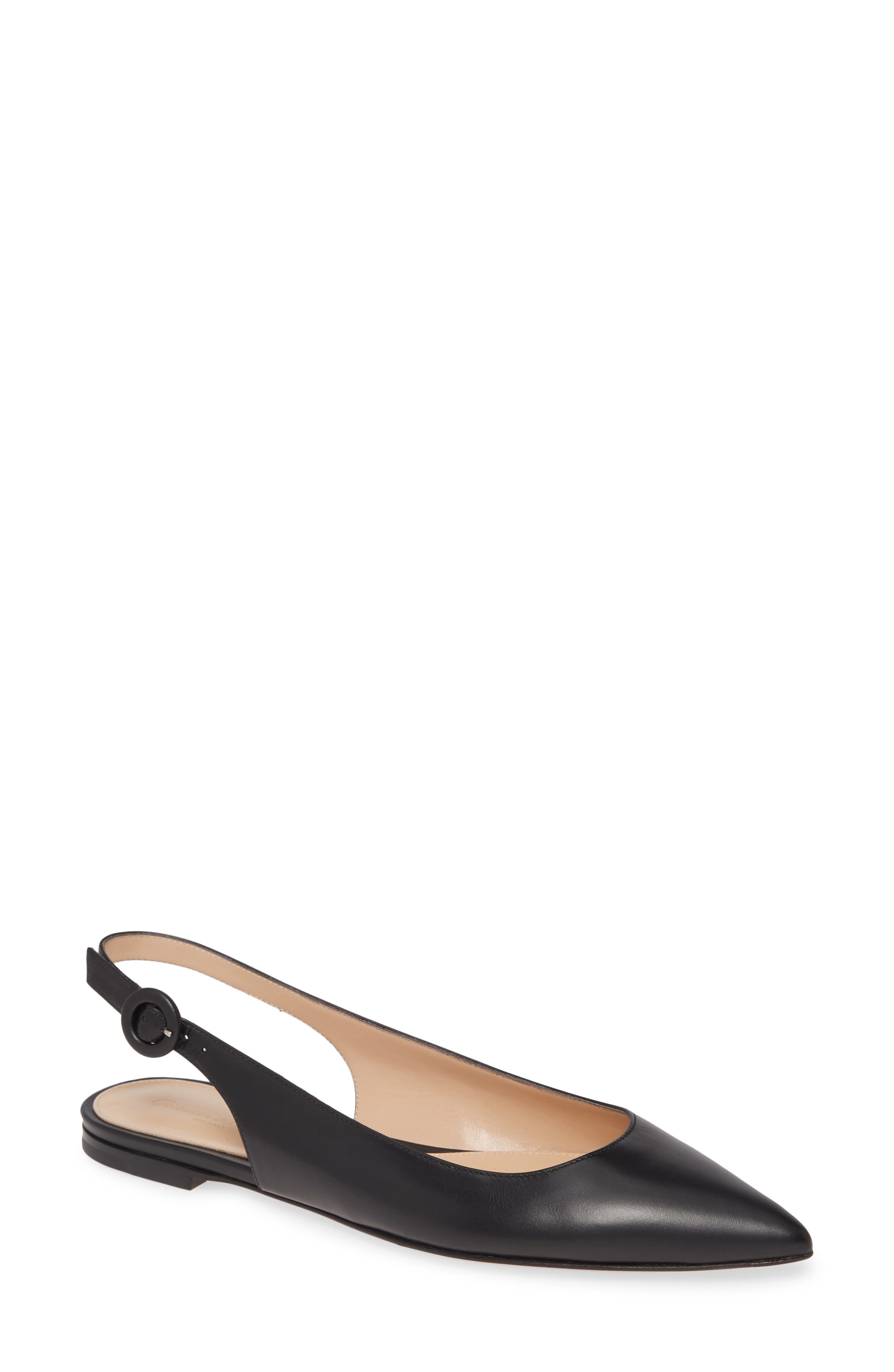 Gianvito Rossi Slingback Flat, Main, color, 