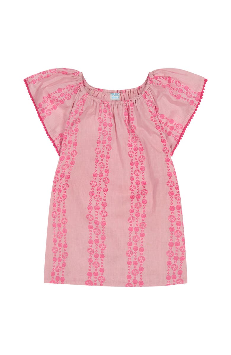 Mer St. Barth Mini Capucine Girls Caftan, Main, color, Pink