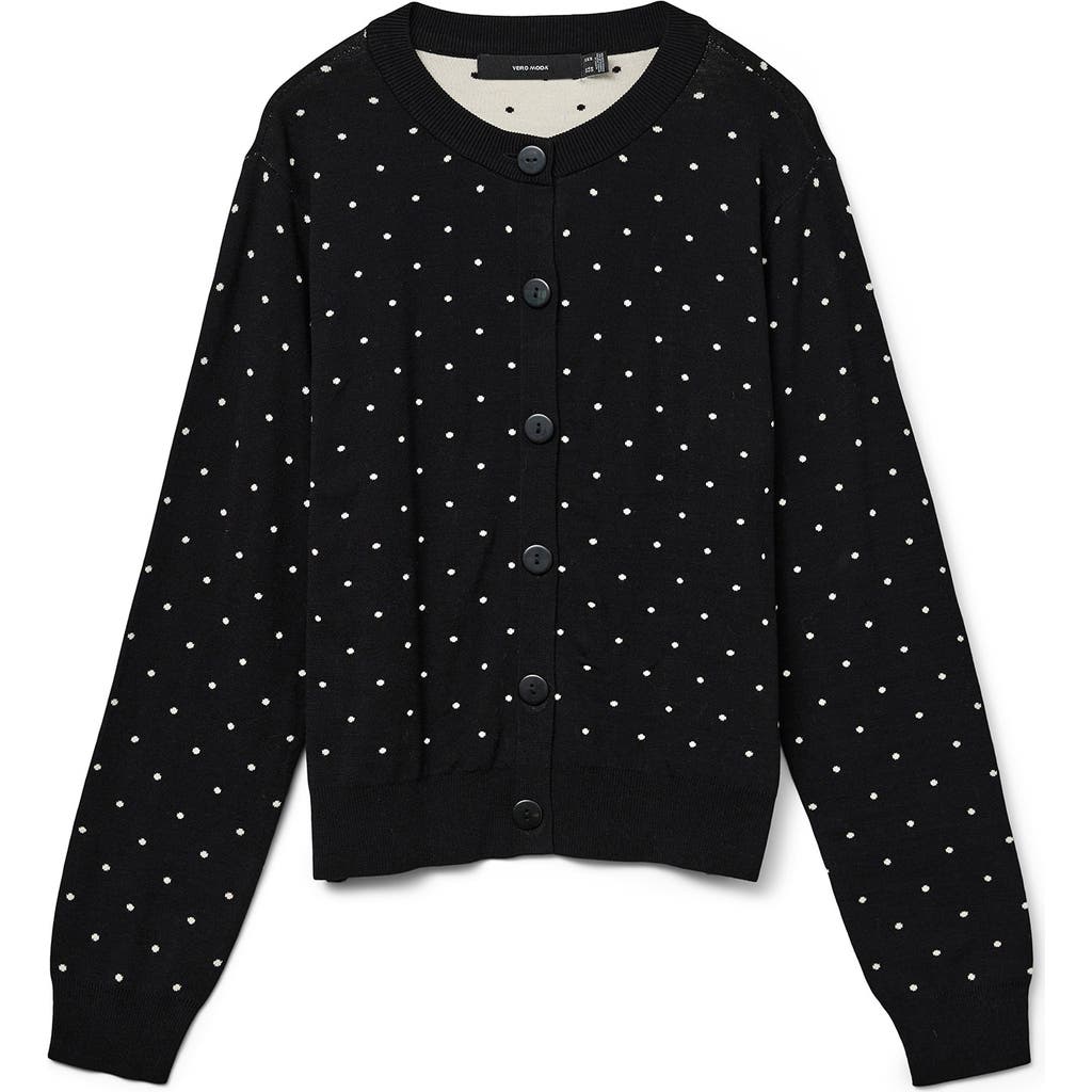 Vero Moda Saba Dot Print Cardigan In Animal Print