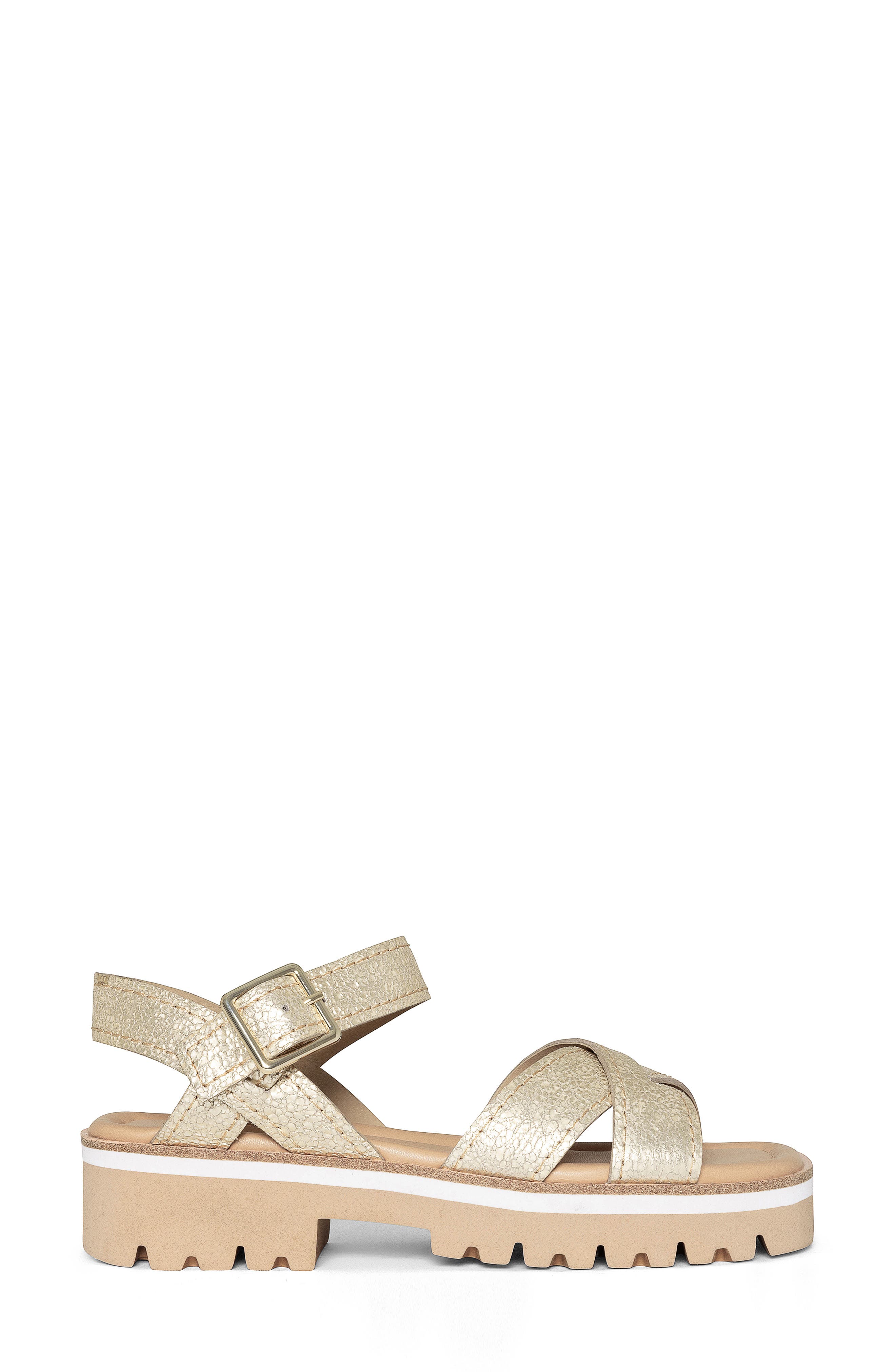 Lug Sole Slingback Sandal, Alternate, color, PLATINO