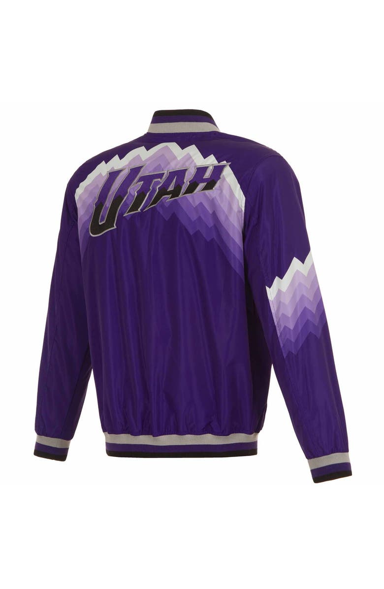 JH DESIGN Men's JH Design Purple Utah Jazz 2023/24 City Edition Nylon Full-Zip Bomber Jacket, Alternate, color,