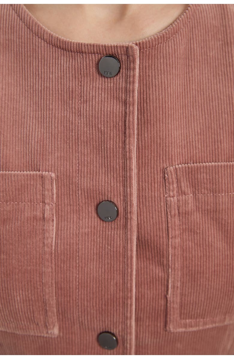 Karen Millen Stretch Cord Belted Midi Dress, Alternate, color, Pink