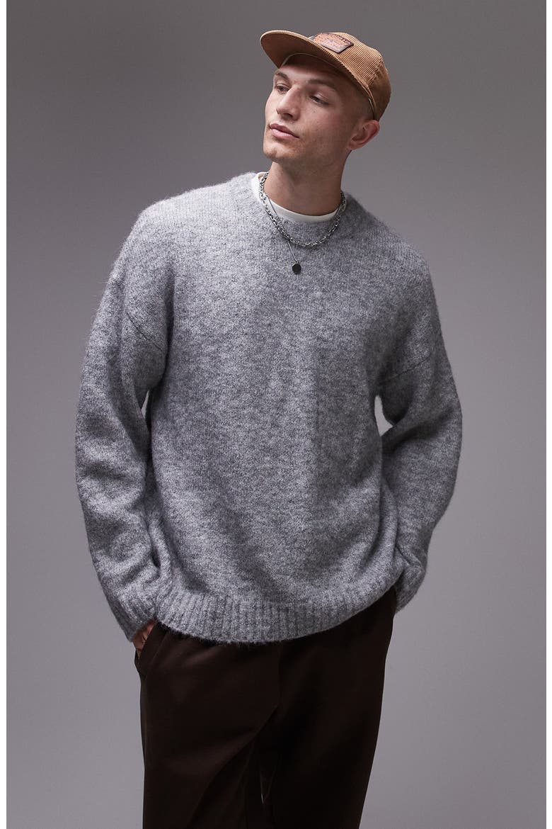 Relaxed Fit Sweater, Main, color, GREY