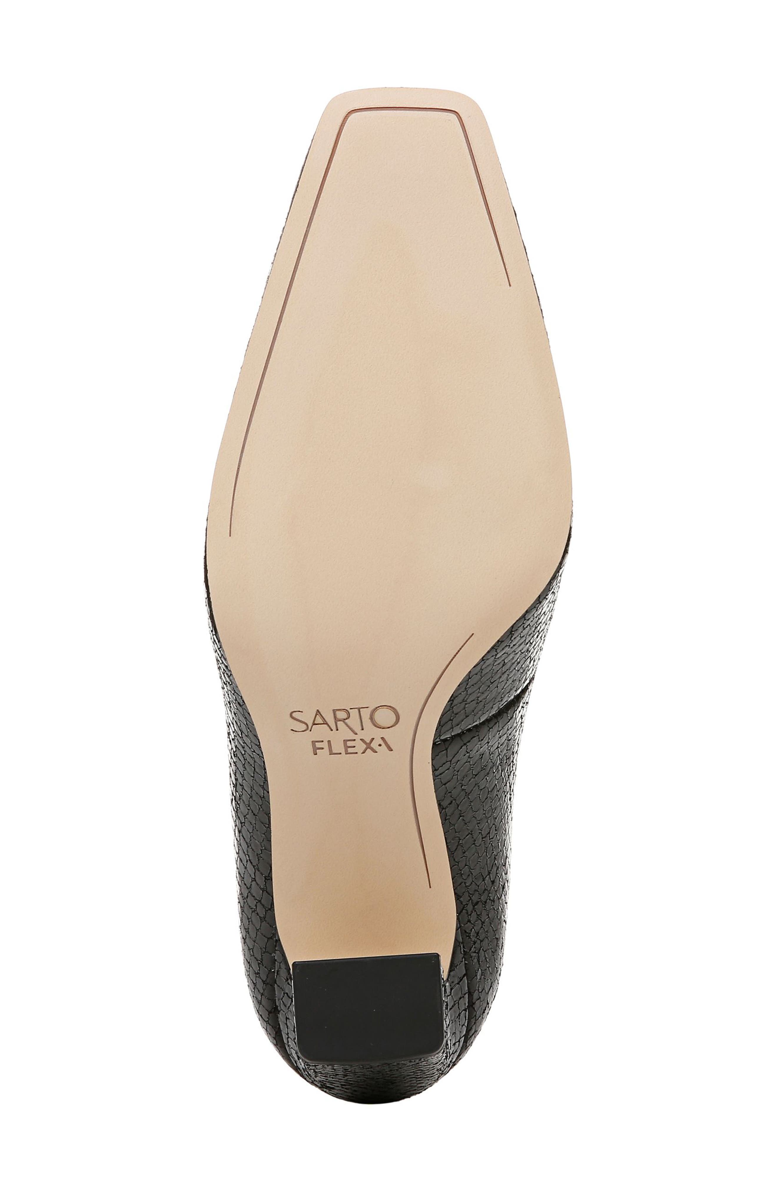 SARTO by Franco Sarto Flexa Bria Square Toe Pump, Alternate, color, Black