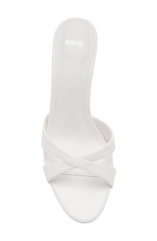 Mango Slide Sandal In White
