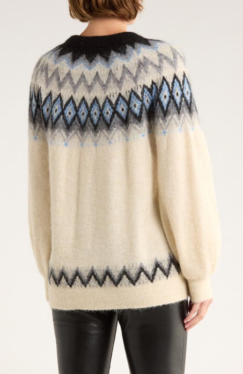 Vero Moda Visti Fair Isle Pullover Sweater In Neutral