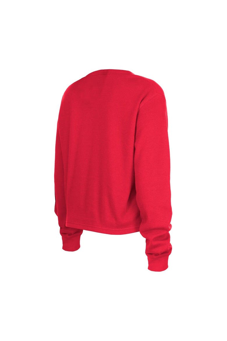 Women's New Era  Red Tampa Bay Buccaneers Thermal Crop Long Sleeve T-Shirt, Alternate, color, Red