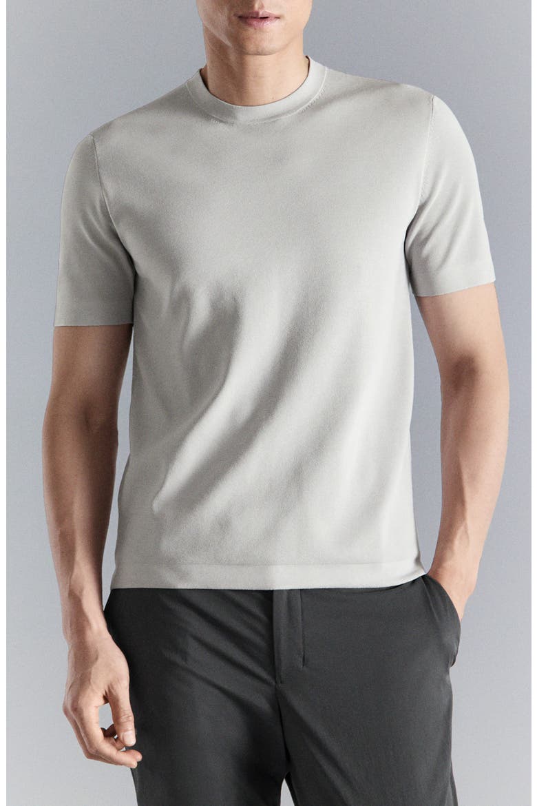 Comfort Stretch Jersey T-Shirt, Main, color, ICE GREY