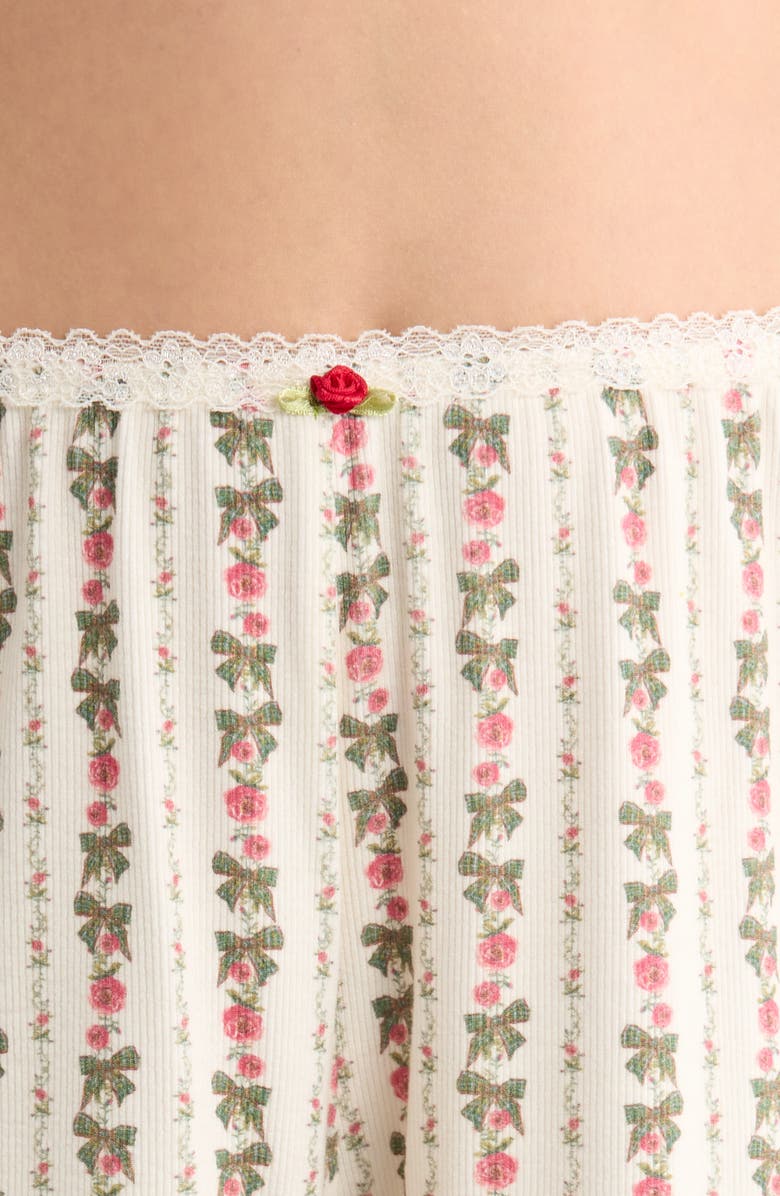 KILO BRAVA Print Pajama Shorts, Alternate, color, Heirloom Rose