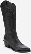 Forever & Always Shoes Matias Leather Block Heel Western Boot